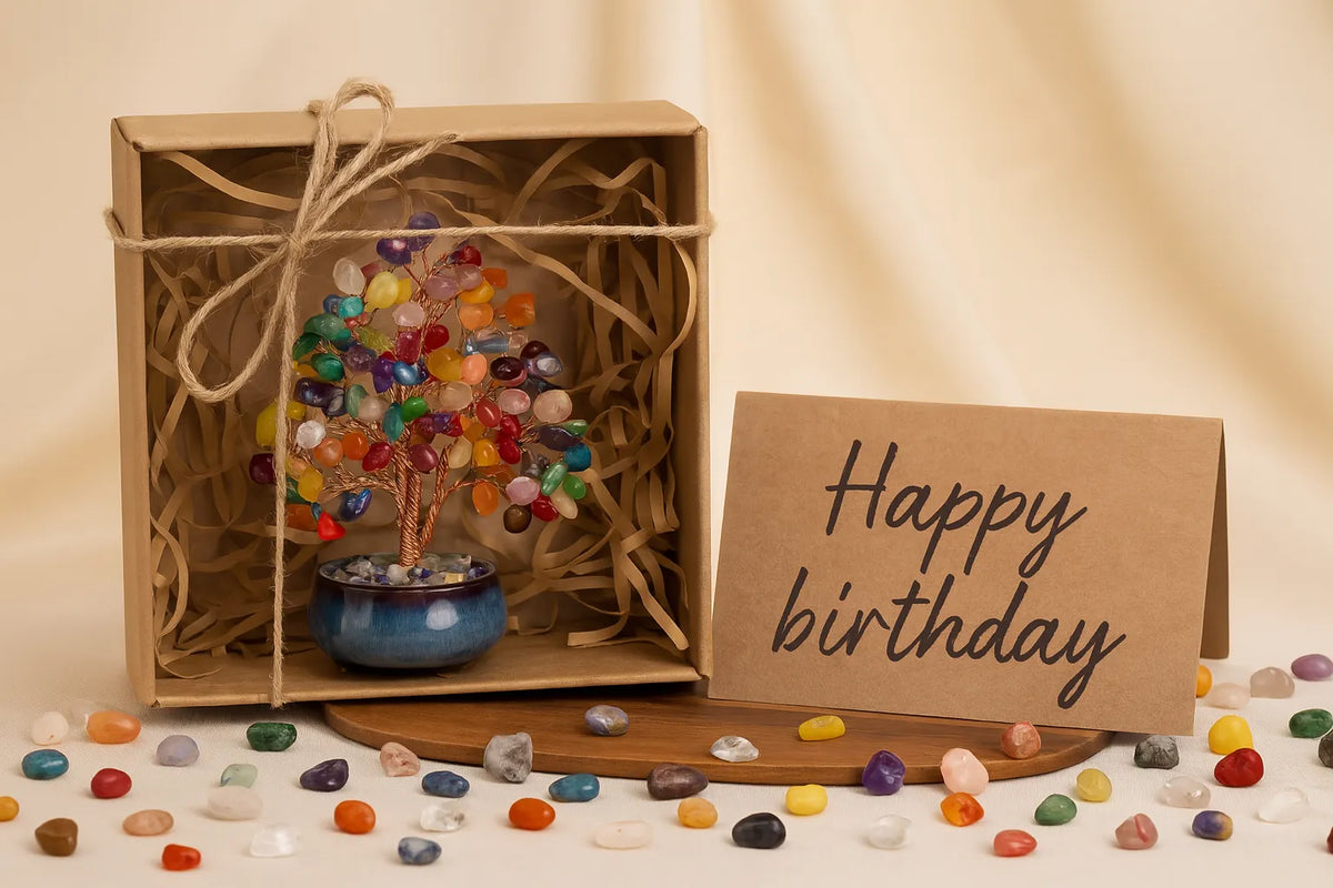 Offrir un Arbre de Vie pour un Anniversaire — Lithothérapie & Pierres Naturelles Luuckk