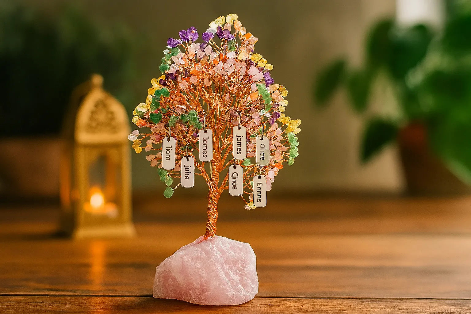 Arbre de Vie avec Prénoms Gravés : L'Émotion d’un Cadeau Gravé dans le Temps