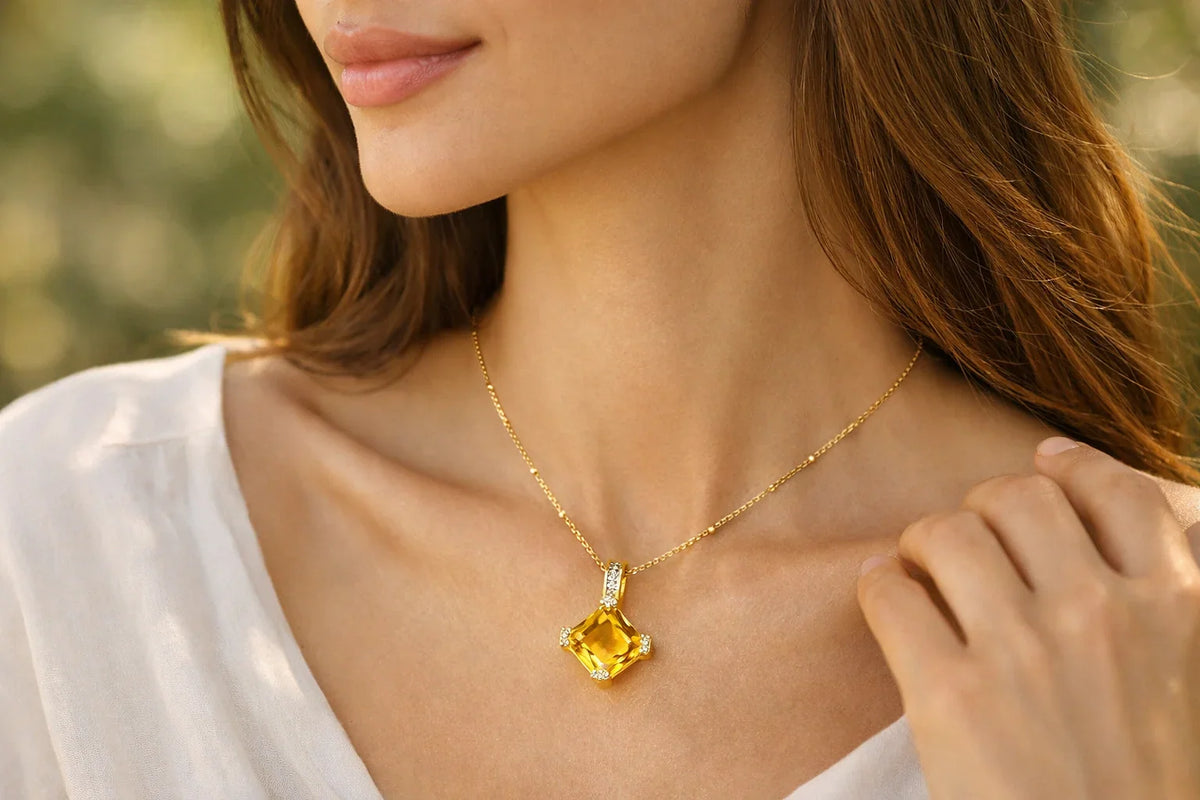 Bijoux en Citrine — Lithothérapie & Pierres Naturelles Luuckk