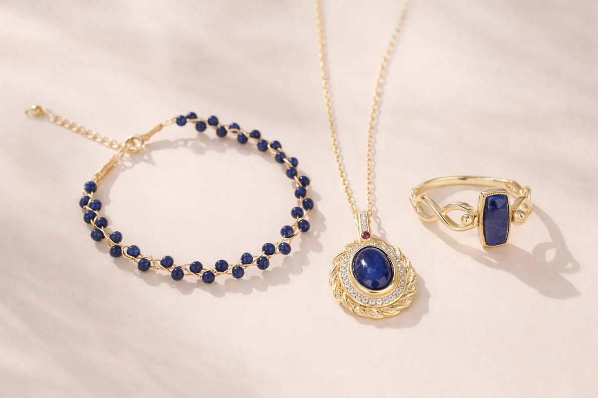 Bijoux en Lapis lazuli — Lithothérapie & Pierres Naturelles Luuckk