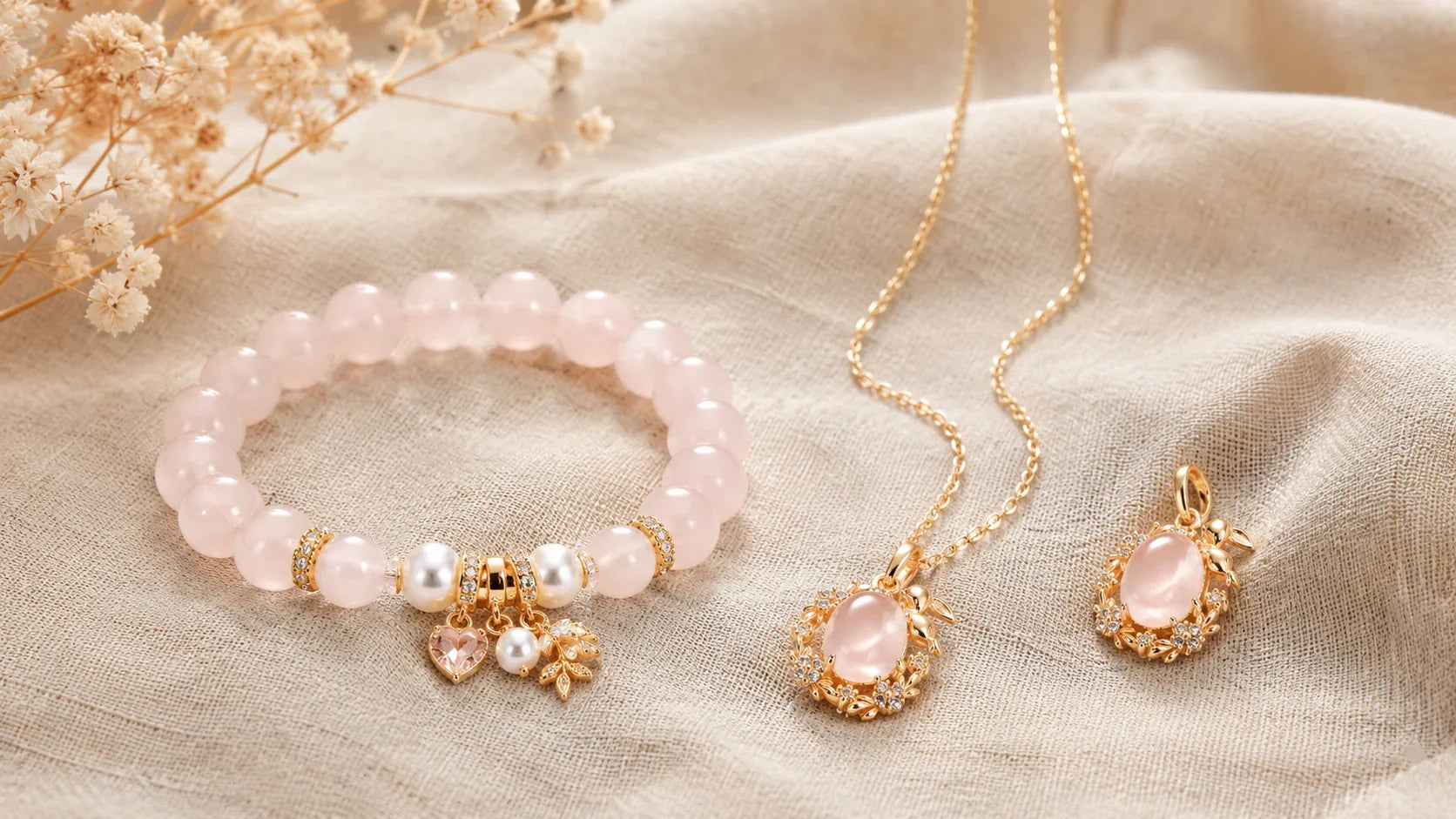 Bijoux en Quartz rose : Élégance et Énergie