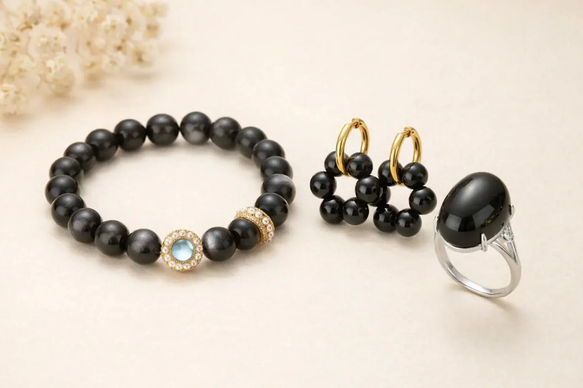Bijoux en Obsidienne — Lithothérapie & Pierres Naturelles Luuckk