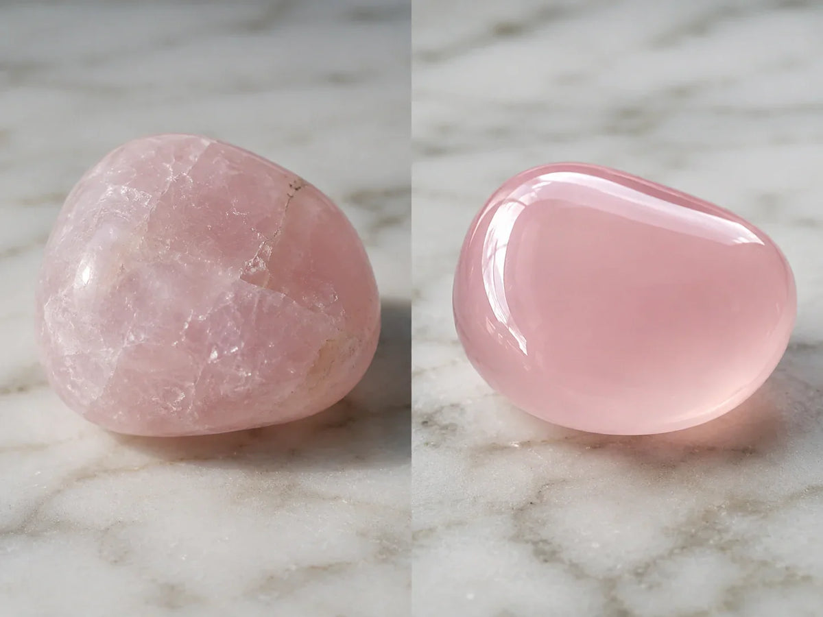 Quartz Rose véritable ou fausse pierre — Lithothérapie & Pierres Naturelles Luuckk