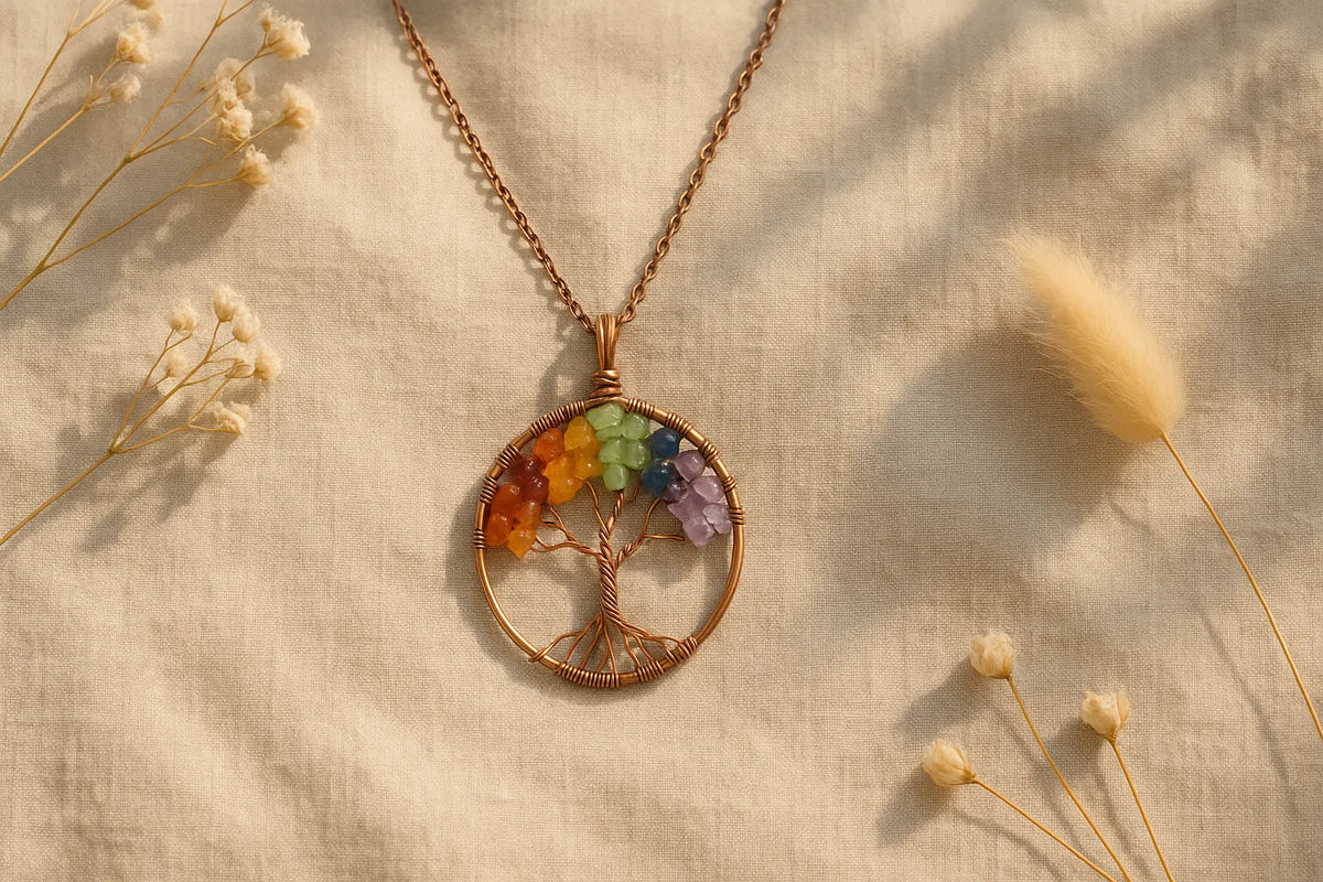 Signification des Bijoux Arbre de Vie — Lithothérapie & Pierres Naturelles Luuckk