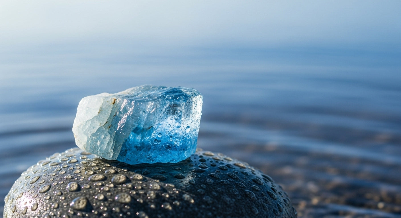 Aigue-marine Du Brésil – Pierre Naturelle 1,55 Carats – Ovale Taille – Sans Traitement