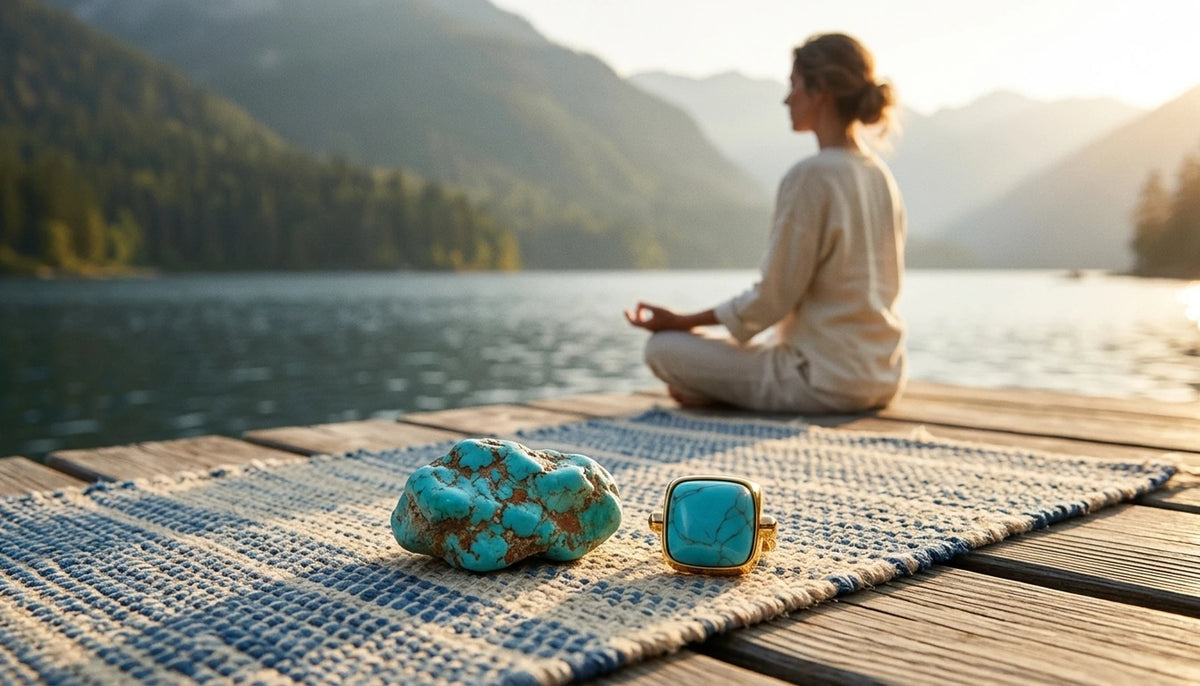 Turquoise et énergie : une pierre pour l’apaisement et la confiance