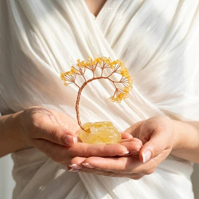 Équilibre Cristal - Arbre de Vie en Pierres Naturelles