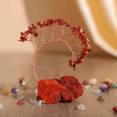 Équilibre Cristal - Arbre de Vie en Pierres Naturelles