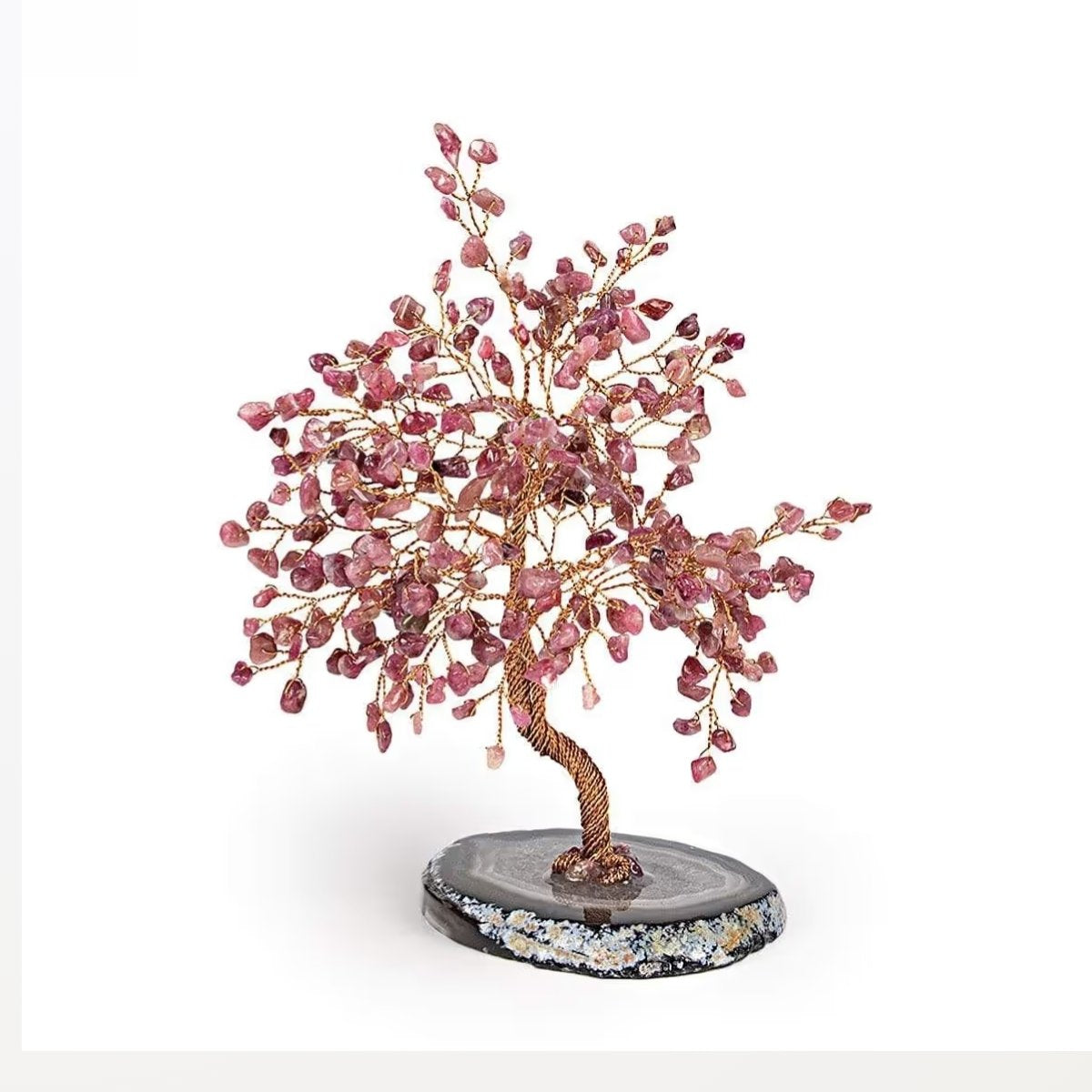 Ascension - Lebensbaum mit Turmalin und Agat-Basis