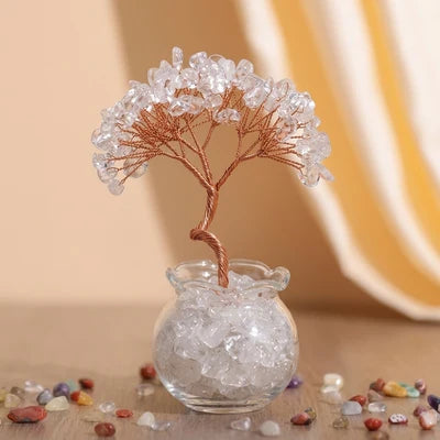 Éclat Multicolore - Arbre de Vie en Pierres Naturelles