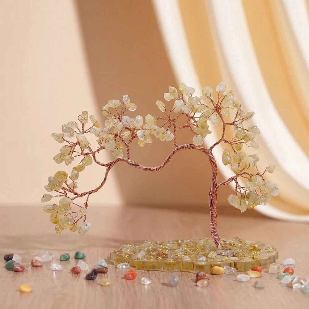 Harmonie Abondante - Arbre de Vie en Pierres Naturelles