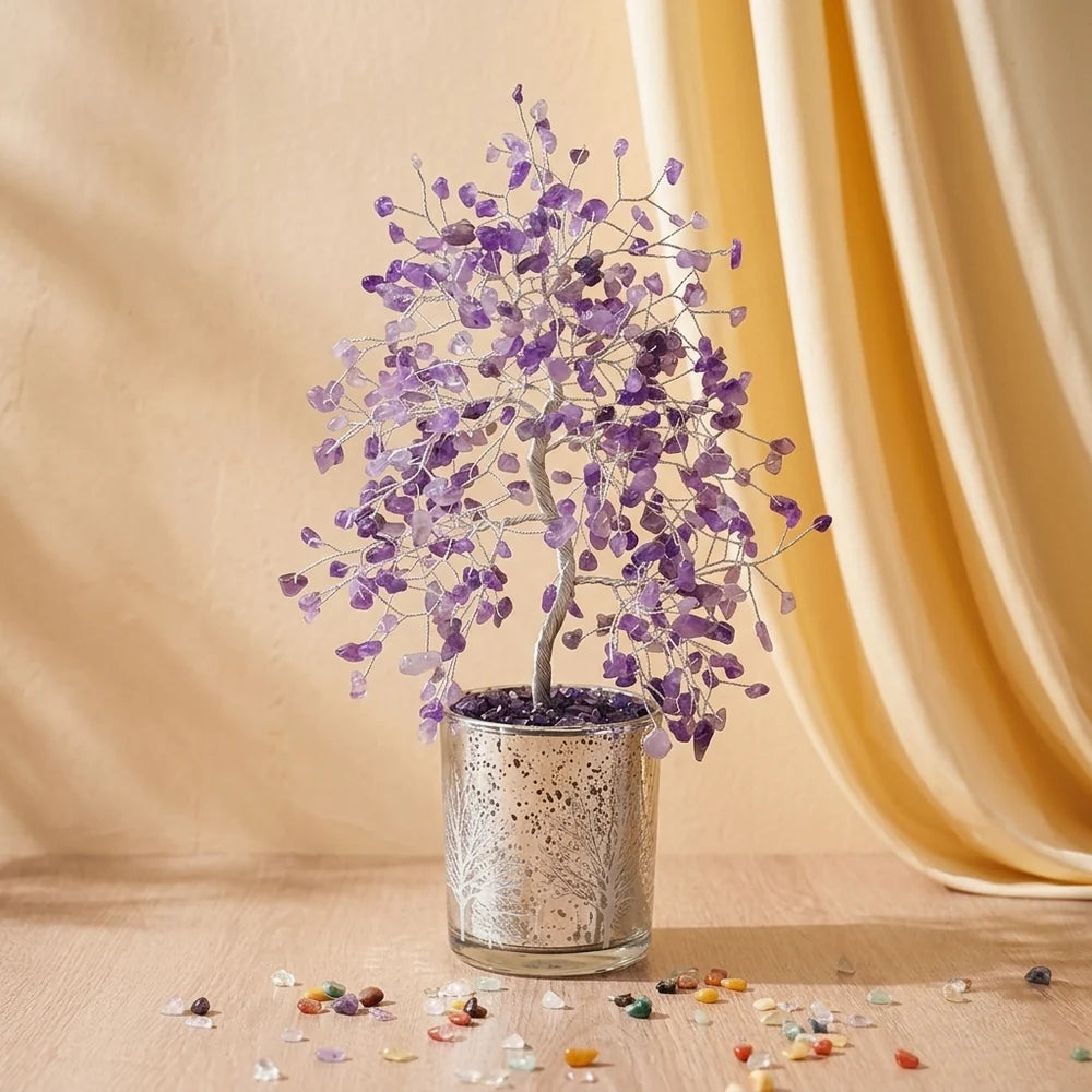 Harmonie Colorée- Arbre de Vie en Pierres Naturelles