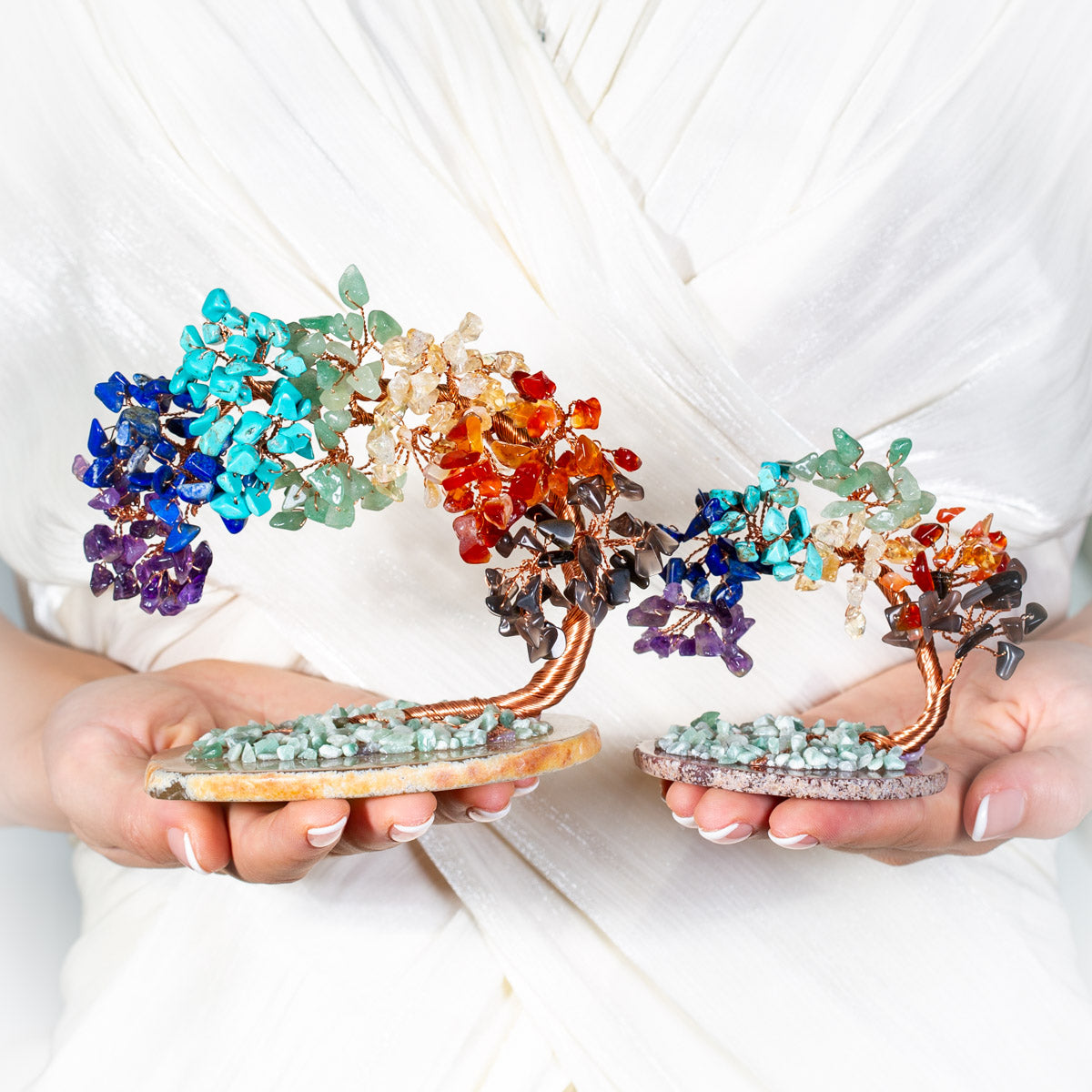 Gratitude - Edelstein Baum aus 7 Chakra-Steinen