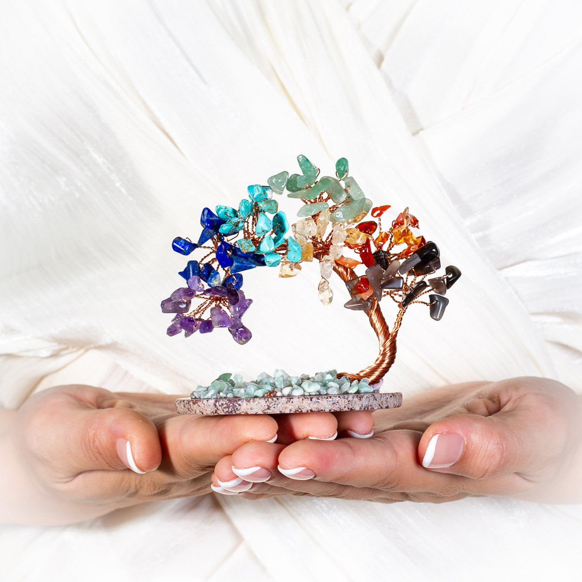 Gratitude - Tree of Life in 7 Chakra Stones