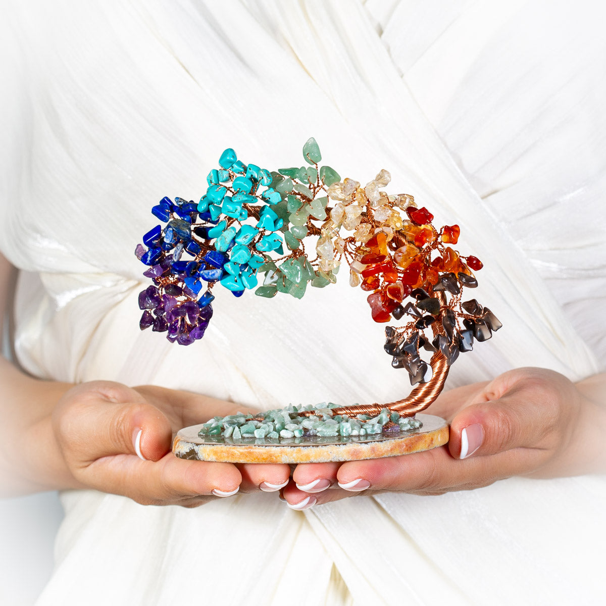 Gratitude - Tree of Life in 7 Chakra Stones