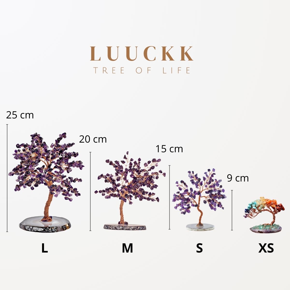 Ascension - Amethyst- edelstein baum mit Agat-Basis