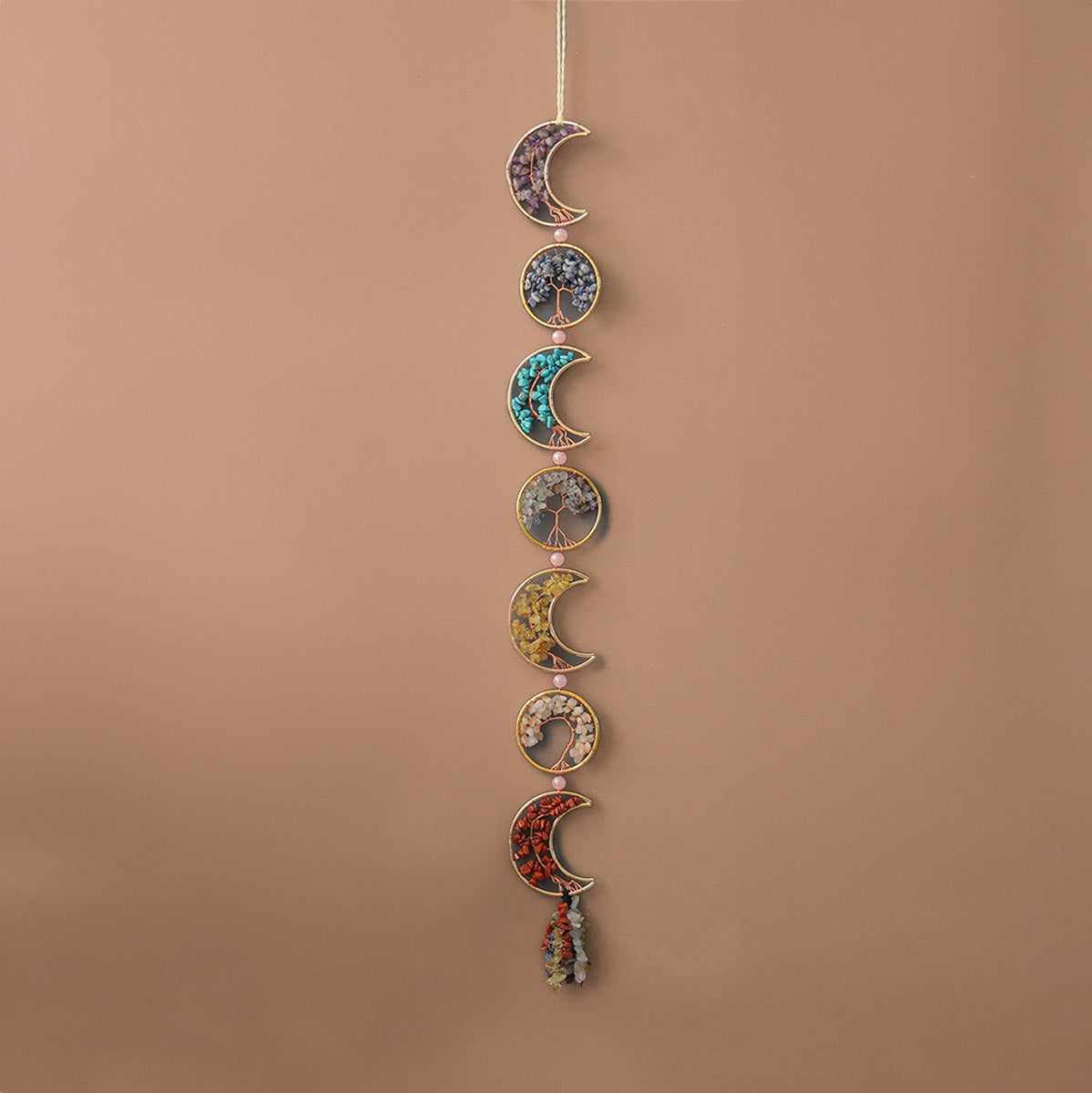 Gleichgewicht - Sonnenfänger Steinlebensbaum und Mond aus Natursteinen