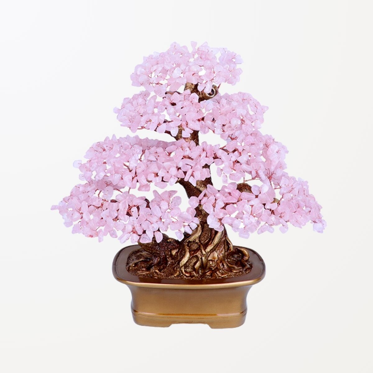 Vitalité - Rose Quartz Tree of Life in Feng Shui style