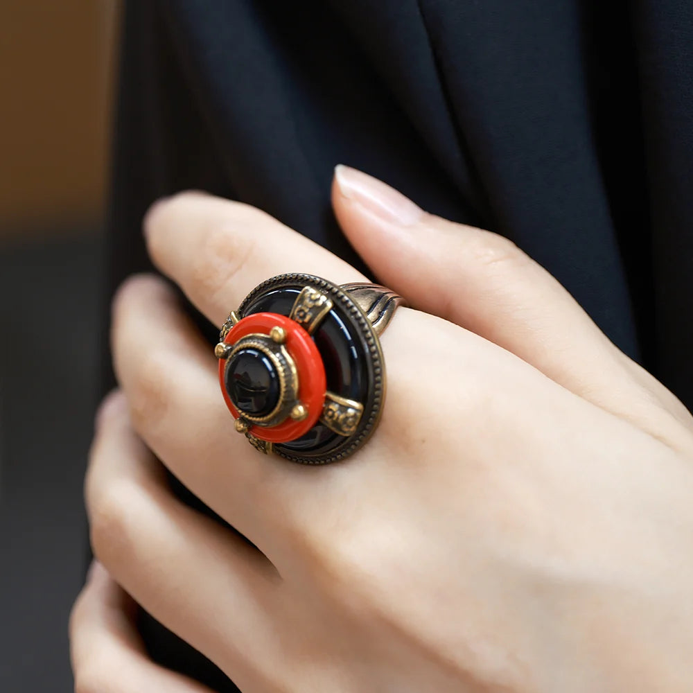 Anillo de Ágata "Maravilla de Antaño"