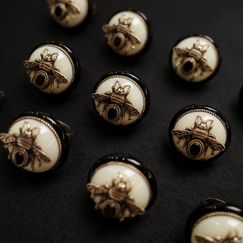 Bague Agate Noire "Reine Noire"