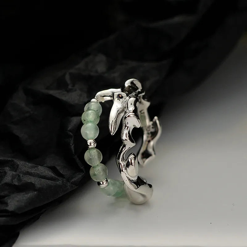 Aventurine Ring "Natural Serenity" Silver
