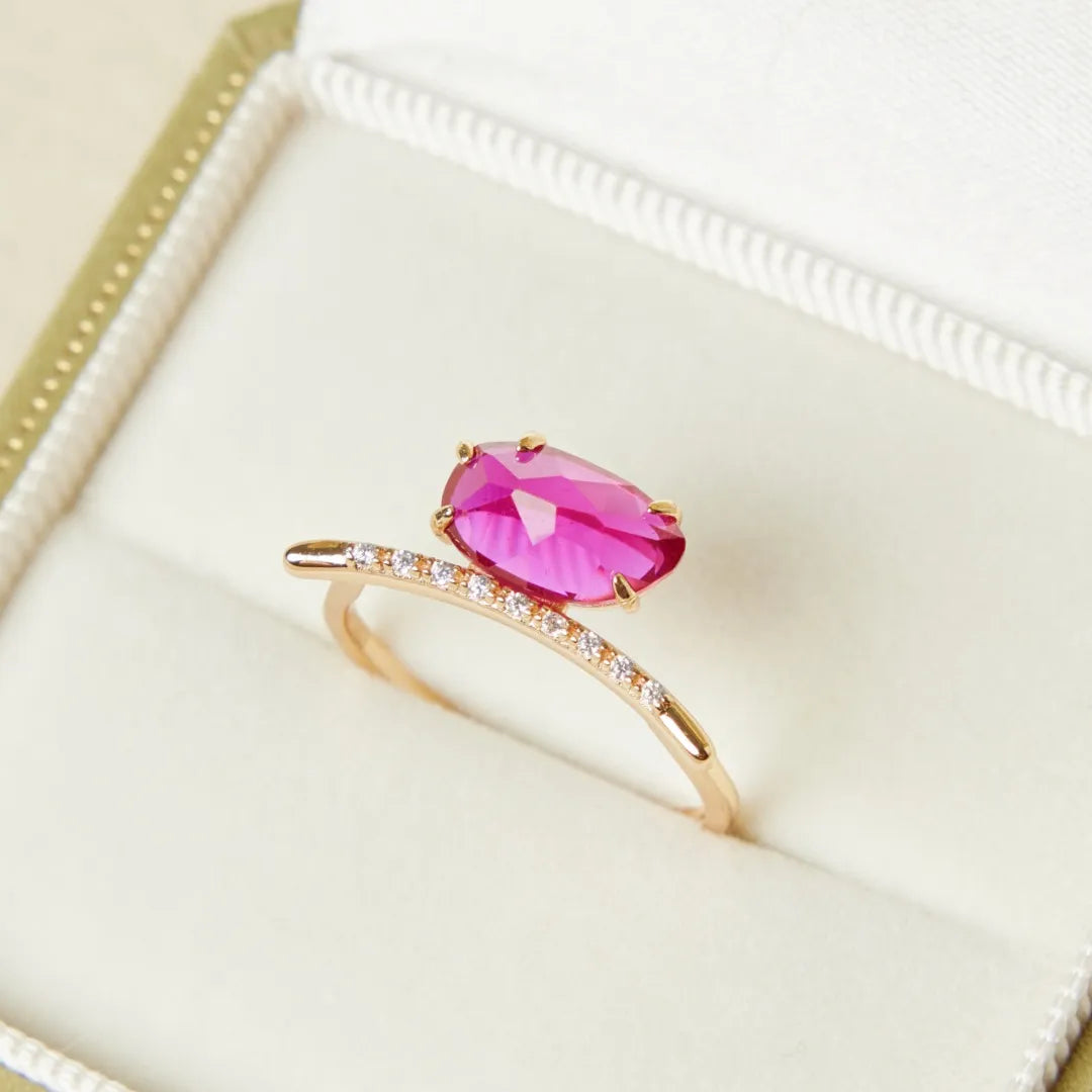 Carnelian Ring "Confidence" Gold-Plated Silver