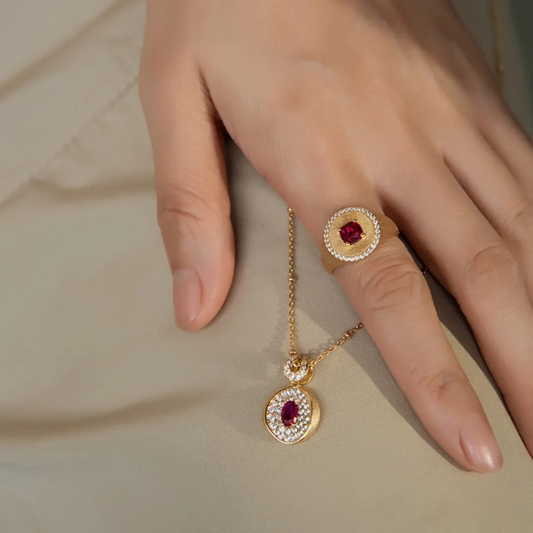 Bague Cornaline "Énergie Vitale" Argent Doré Or