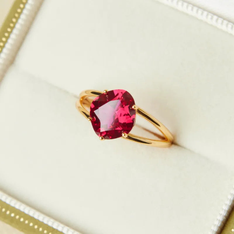 Karneolring "Elegante Essenz" Vergoldetes Silber