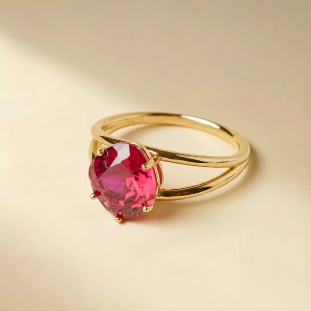 Bague Cornaline "Essence Élégante" Argent Doré Or