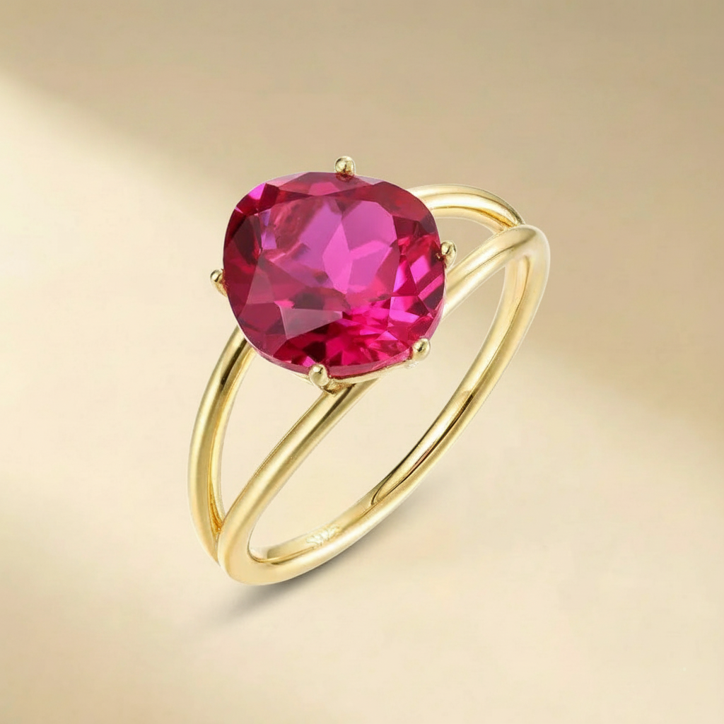 Anello Cornalina "Essenza Elegante" Argento Dorato Oro