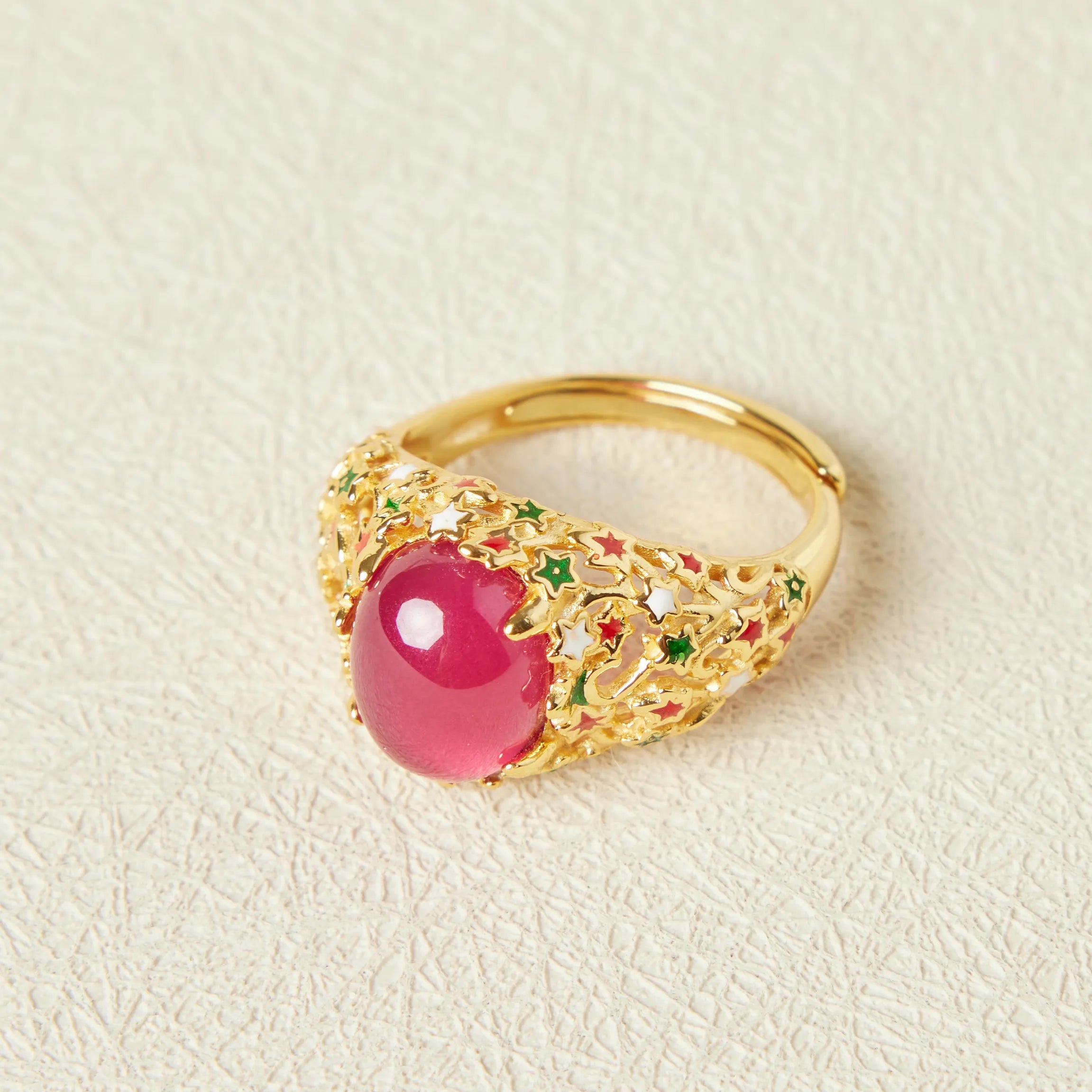 Karneolring "Magische Fantasie" Silber