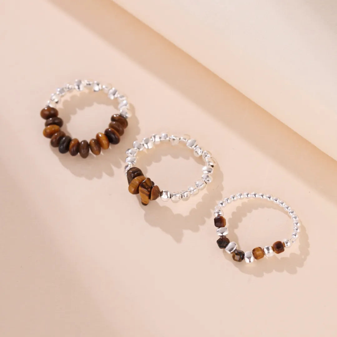 Ring Tigerauge "Schützende Einfachheit" Silber