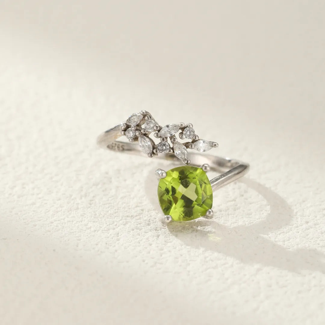 Peridotring "Innere Natur" Silber
