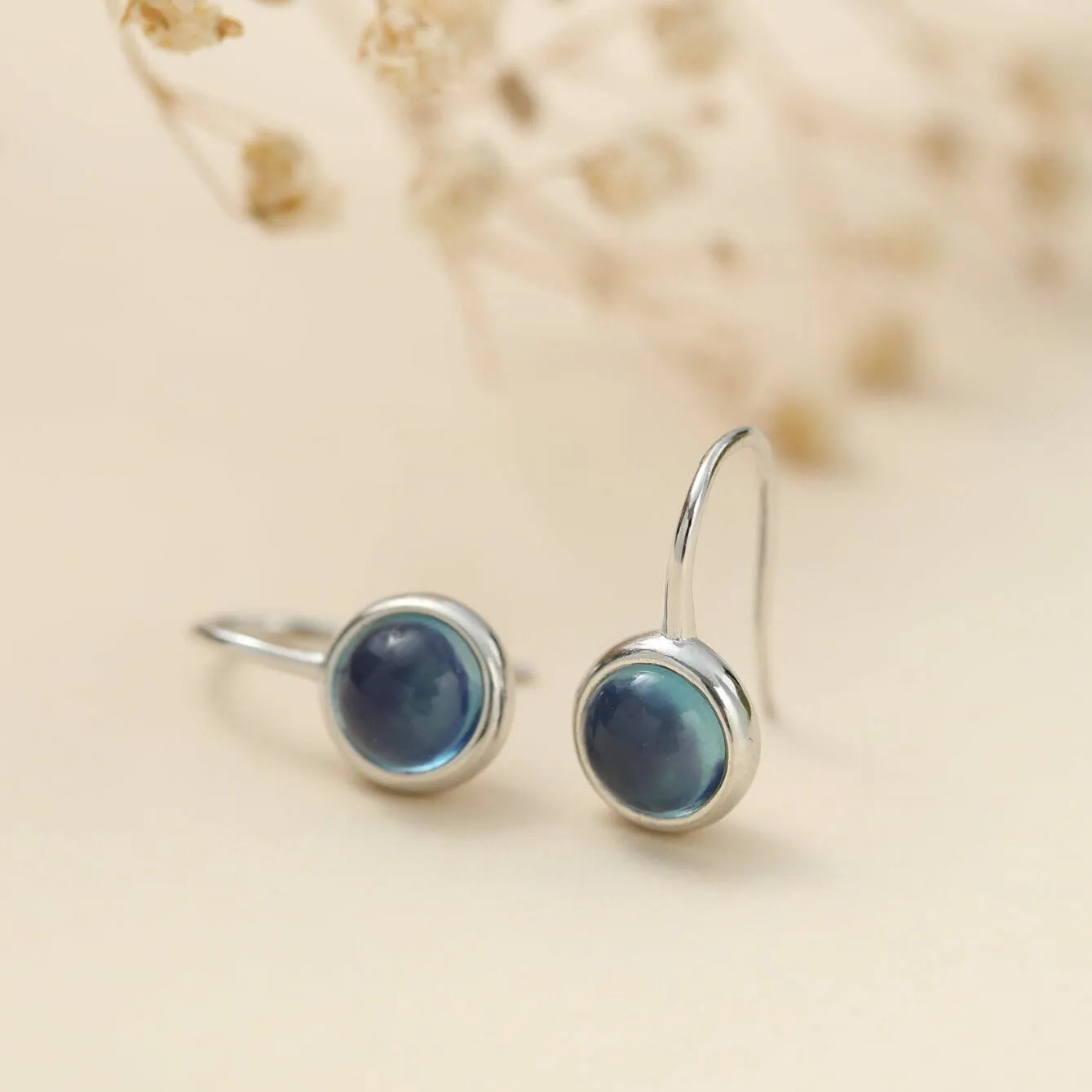 Aquamarin Ohrringe "Mystischer Ozean" Silber