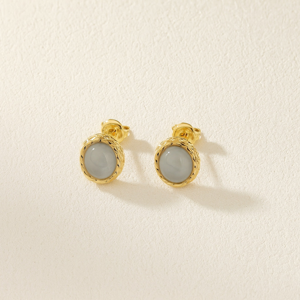 Ohrringe Aquamarin oder Labradorit "Maritimer Charme" Vergoldet Silber