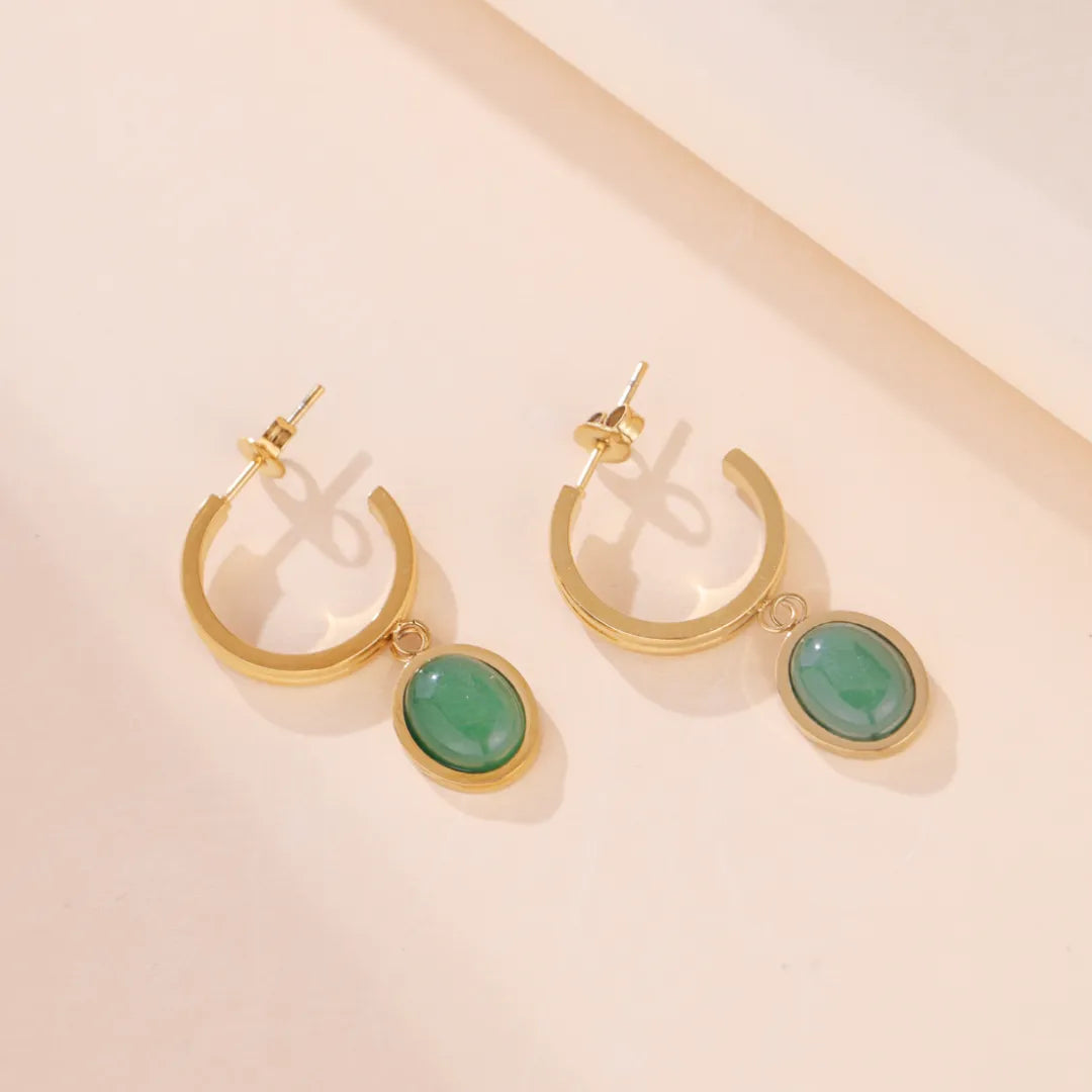 Ohrringe Aventurin "Luxe Grün"