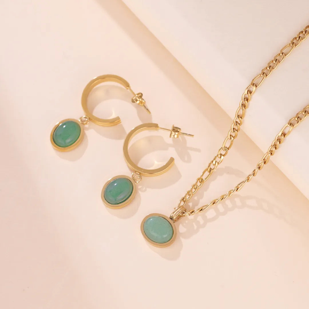 Ohrringe Aventurin "Luxe Grün"