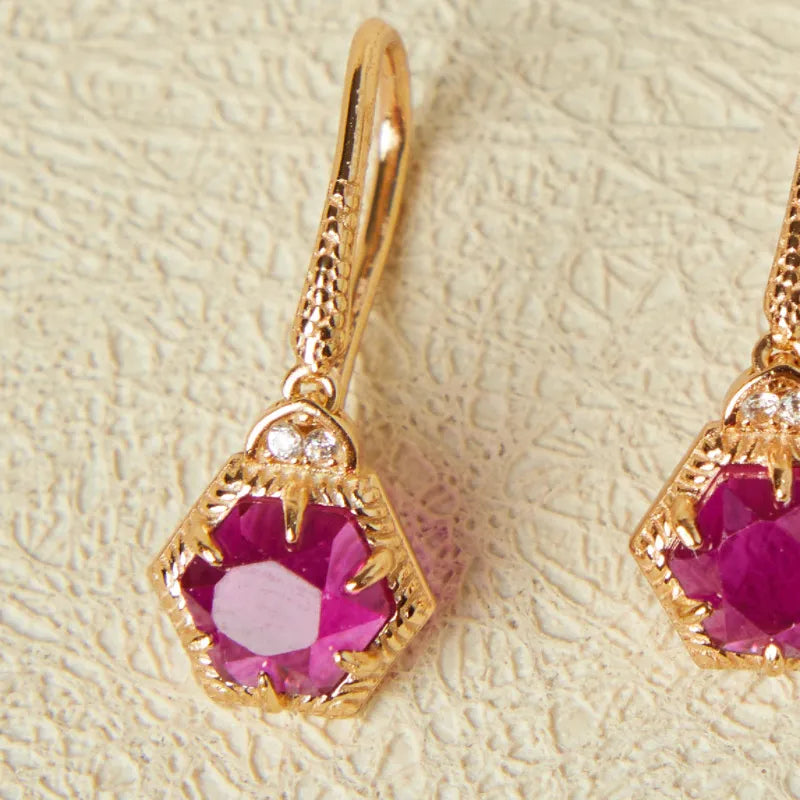 Carnelian Earrings "Vitality Charm" Gold-Plated Silver