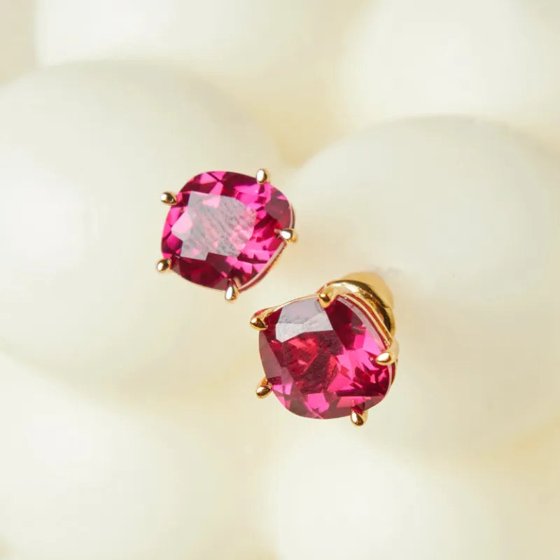 Ohrringe Karneol "Elegante Essenz" Goldplattiert