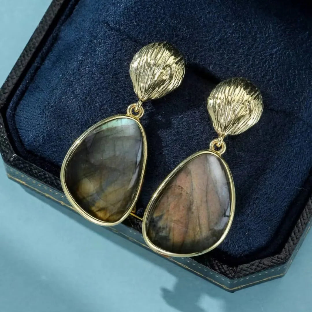 Labradorite Earrings "Natural Strength"