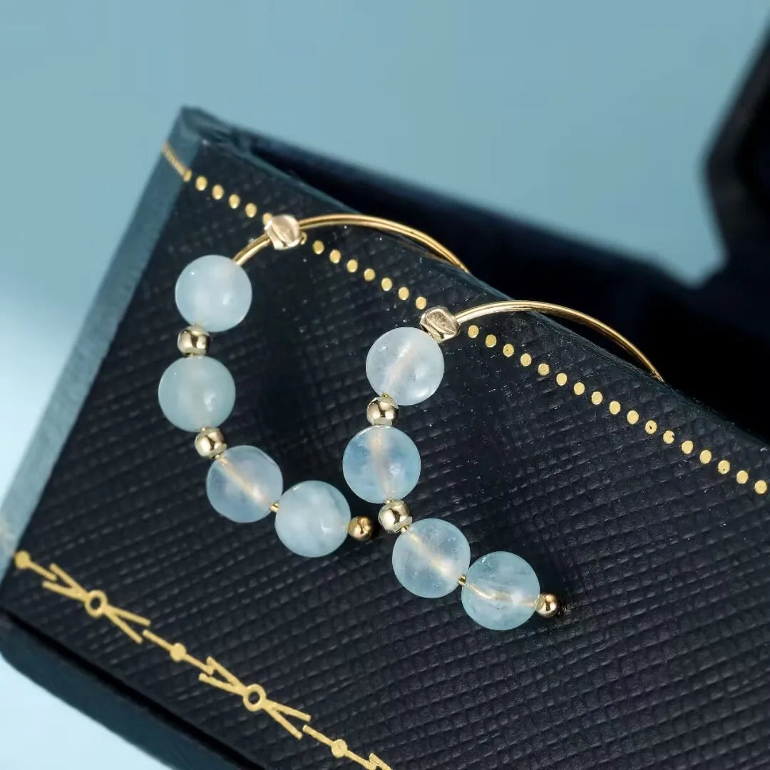 Ohrringe Aquamarin "Himmlischer Nebel"