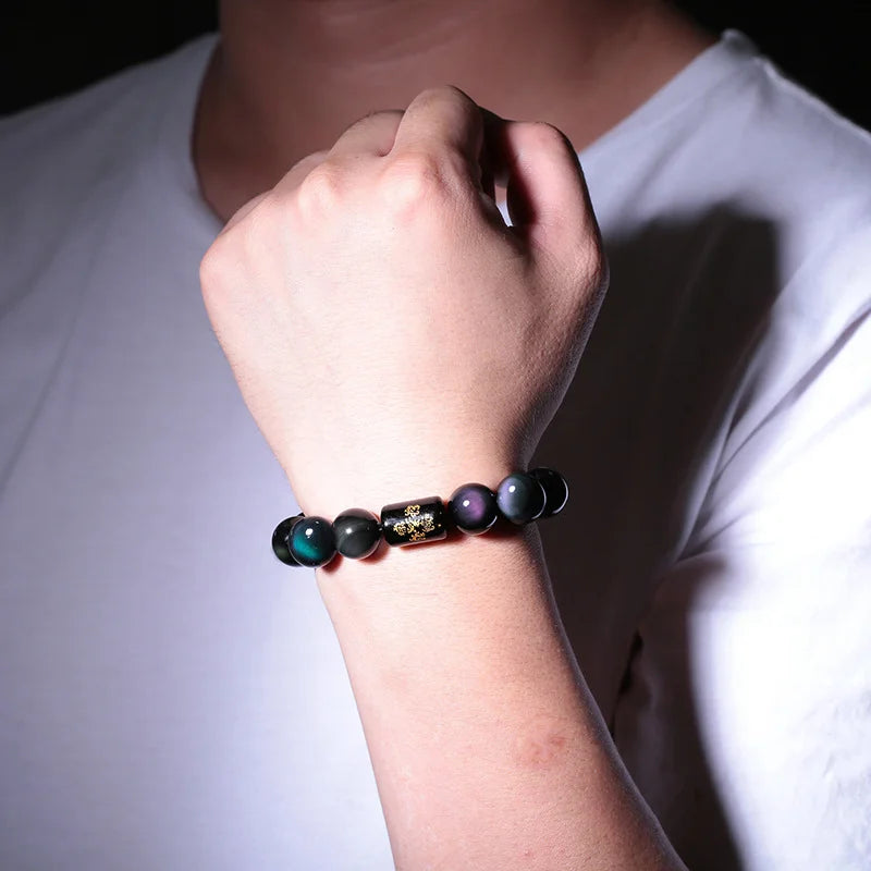 Obsidian Pi Xiu Bracelet "Strength and Wealth"