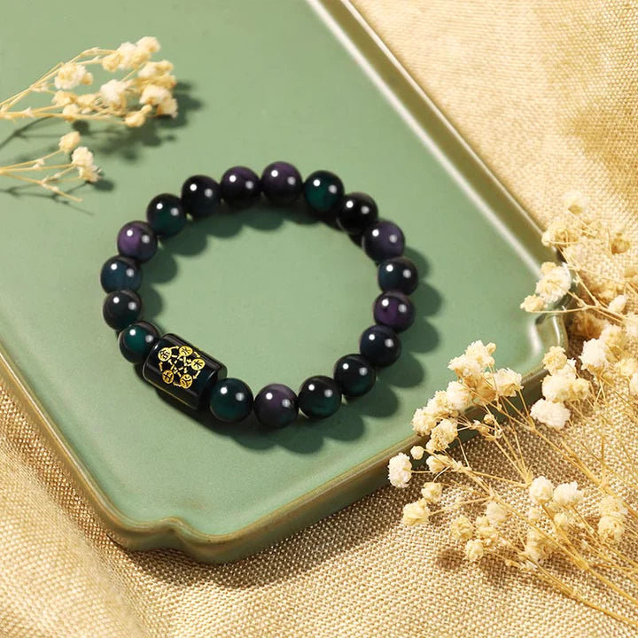 Obsidian Pi Xiu Bracelet "Strength and Wealth"
