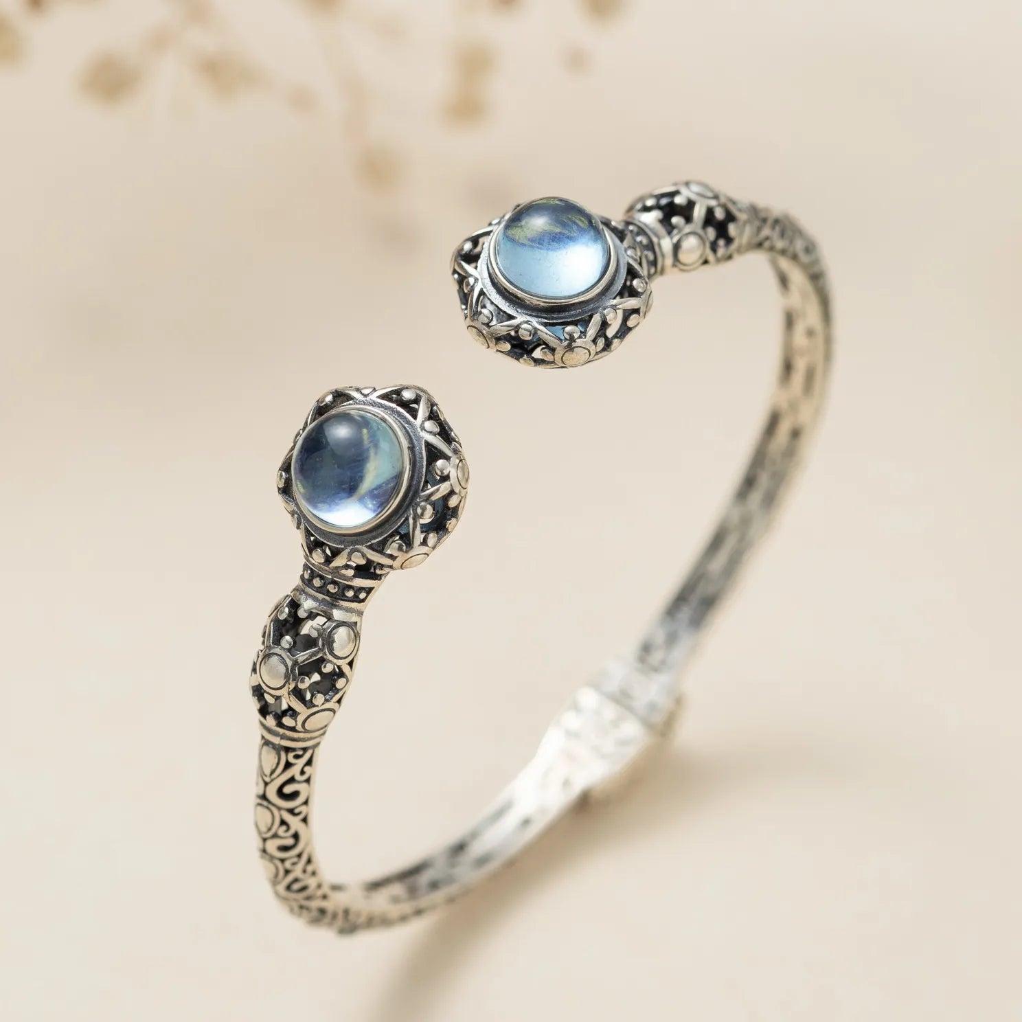 Armband Aquamarin "Maritime Gelassenheit" Silber