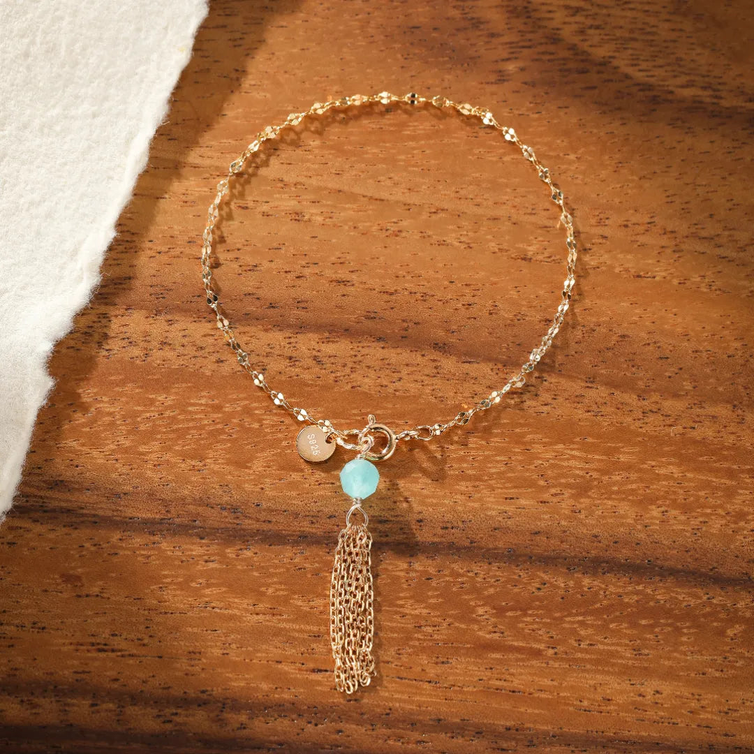 Amazonit Lapis Lazuli oder Peridot "Einzigartige Energie" Silber