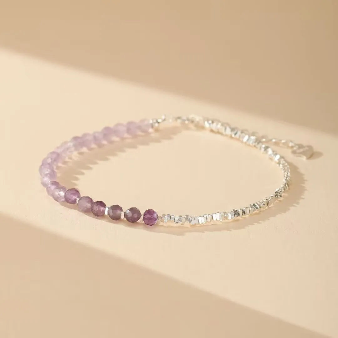 Amethystarmband "Zarte Flieder" Silber