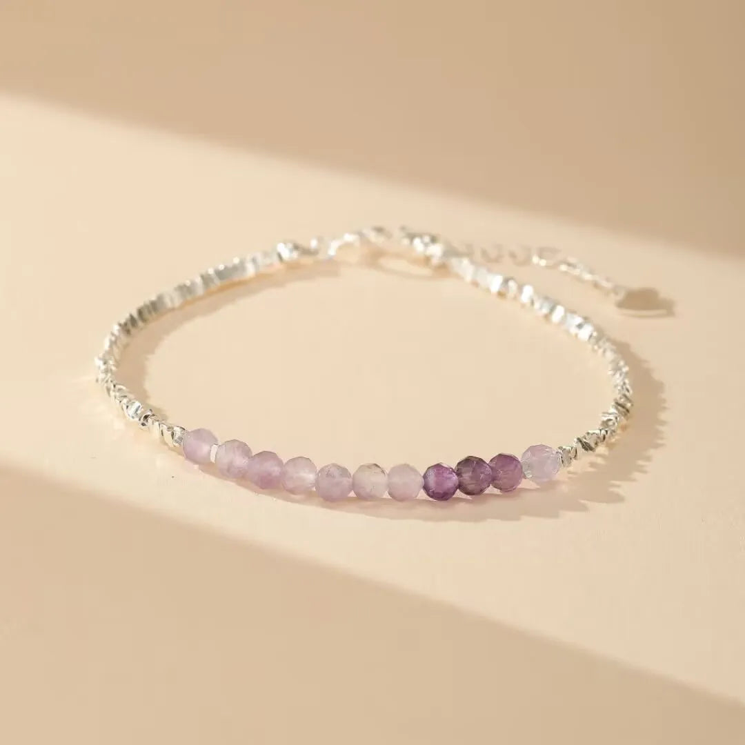 Amethystarmband "Zarte Flieder" Silber