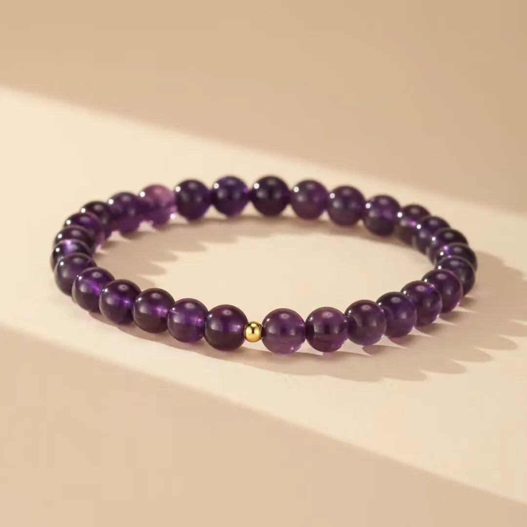 Amethyst Bracelet "Vibrant Balance" Silver