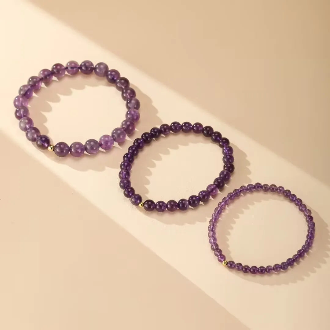 Amethyst Bracelet "Vibrant Balance" Silver