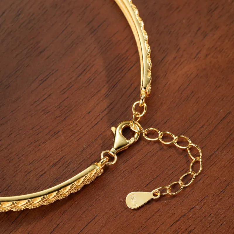 Armband Amethyst "Charme Gem" Silber Vergoldet